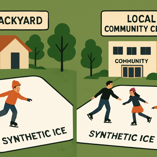 Synthetic Ice Surfaces for Home and Community Fun