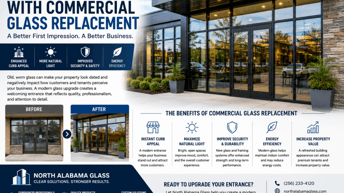 Could an Athens Commercial Glass Door Replacement Help Refresh Your Property?